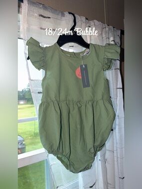 Olive Green Bubble  - 18/24M